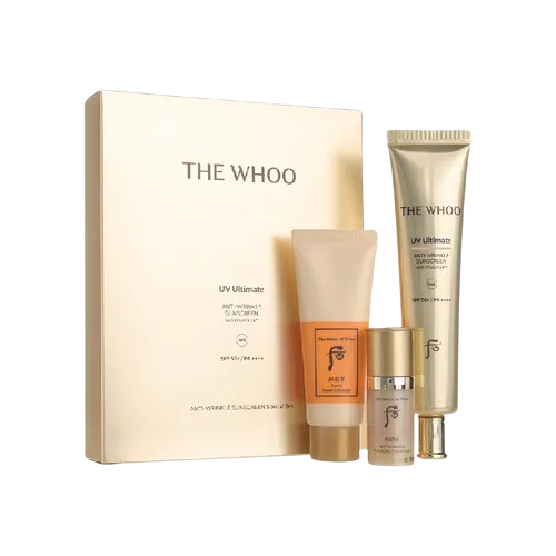THE WHOO Ultimate Anti-Wrinkle Sunscreen 75ml Set SPF50+/PA++++ Made in Korea
