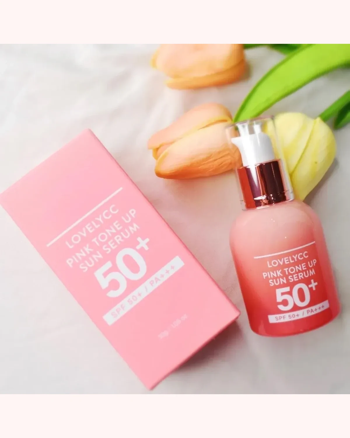 LOVELY CC - Sweet Pink Tone Up Sun Serum
